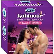 DUREX KOHINOOR CONDOM KALA KHATTA 3'S